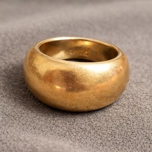 lemlem Gold-Plated Sterling Silver Wide Band Ring | 925 | Size 8.5